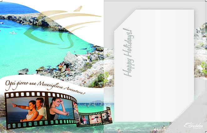 Sandokan cartolina Happy Holidays