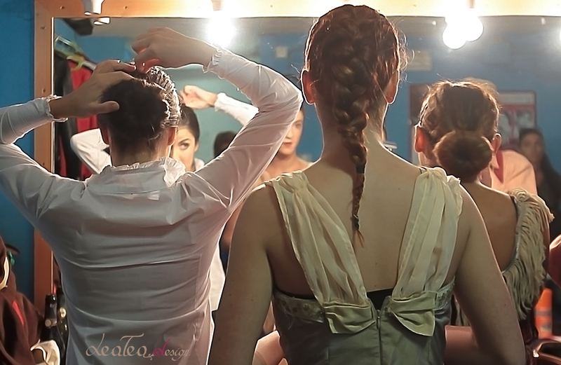 Backstage - preparazione trecce