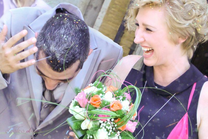 Matrimonio - lancio confetti