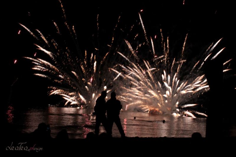 Fuochi d'artificio sul lago